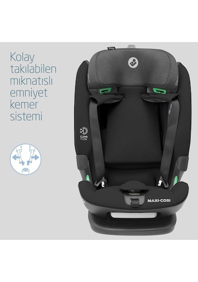 MaxiCosi Titan Pro ISize Adac'lı 936 Kg Çocuk Oto Koltuğu Authentic Black