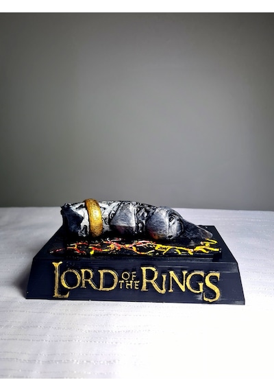 3d Lord Of Rings Sauron Kesik Parmak Ve Yüzük Figürü-fanart