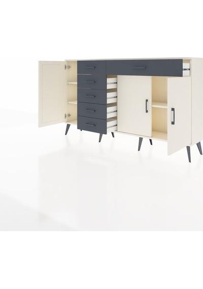 Arges Konsol 3 Raflı 6 Çekmeceli 3 Kapaklı 176x30x99 Aytaşı-aytaşı/antrasit Aytası/antrasıt - Aytası Arges Konsol 3 Raflı 6 Çekmeceli 3 Kapaklı 176x30x99 Aytaşı-aytaşı/antrasit Aytası/antrasıt - Aytası