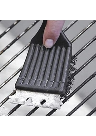 Mangal Bbq Temizlik Fırçası Ergonomik Paslanmaz Çelik Kıllar Mangal Fırçası