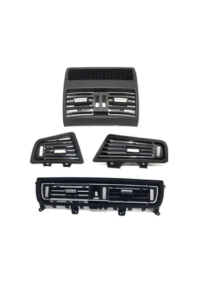 Klima Kalorıfer Izgarası Difizör 4'lü Set Takım Siyah Bmw F10 +lcı