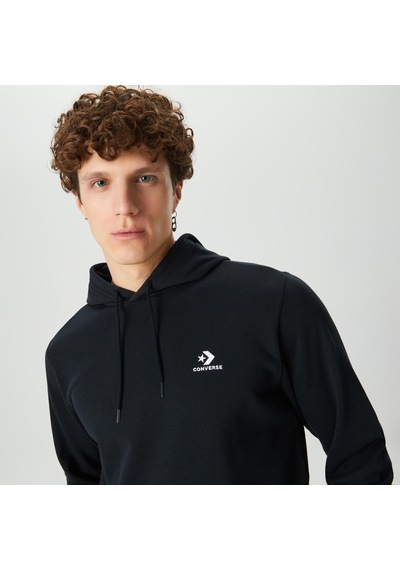 Converse Go-to Embroidered Star Chevron Unisex Siyah Hoodie
