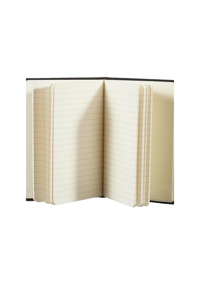 Notelook Scrikss Tekstil Kapak Çizgili Defter A6 Beyaz Çok Renkli