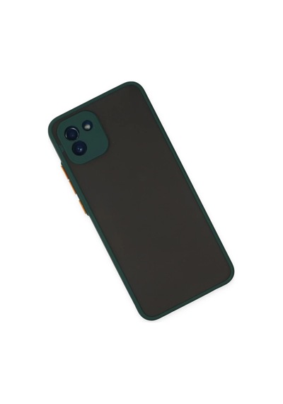 Samsung Uyumlu Galaxy A03 Uyumlu Kılıf Montreal Silikon Kapak - Yeşil