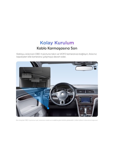 Viofo Op100 Obd Park Modu Bağlantı Kiti + Type-c Park Modu Kablosu