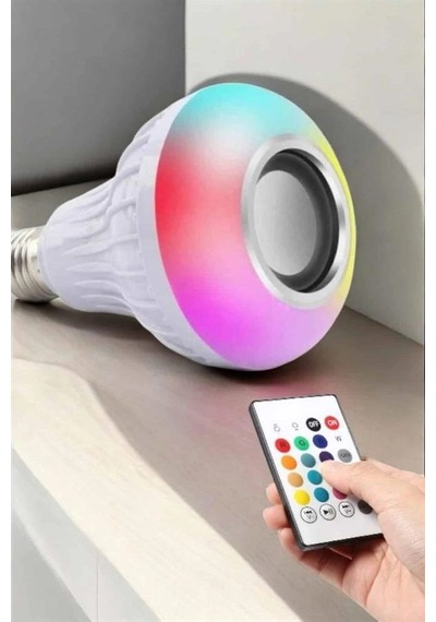 Hubrendy Tekno Lamba Led Hoparlör Dayanıklı Ve Uzun Ömürlü Bluetooth Hoparlör