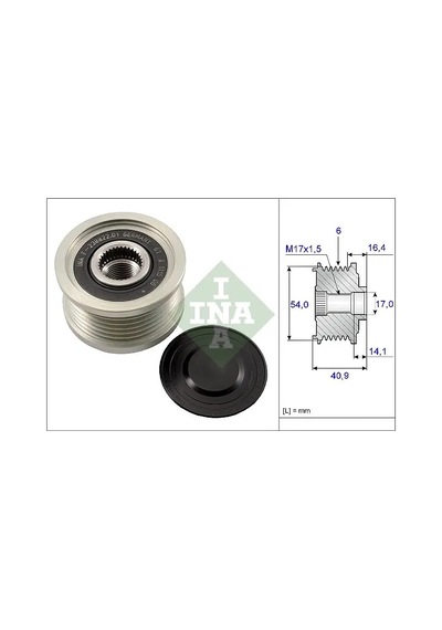 Alternatör Kasnağı - Fiat Doblo, Ducato, Grande Punto, Punto, Bravo, Stilo, Croma, Linea, 159, Mito, Spider, Brera - Schaeffler-ına-535011210 40272265