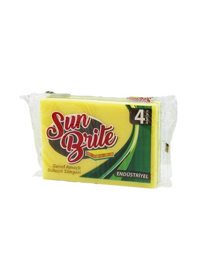 Sun Brite Moppro Kod-005 Bulaşık Süngeri 15x11cm 4 Adet Endüstriyel Genel Amaçlı Kullanım - 60'li Paket