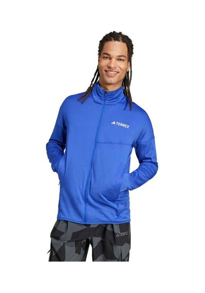 Adidas Xperior Climawarm Light Fleece Erkek Mavi Dik Yaka Ceket Mavi