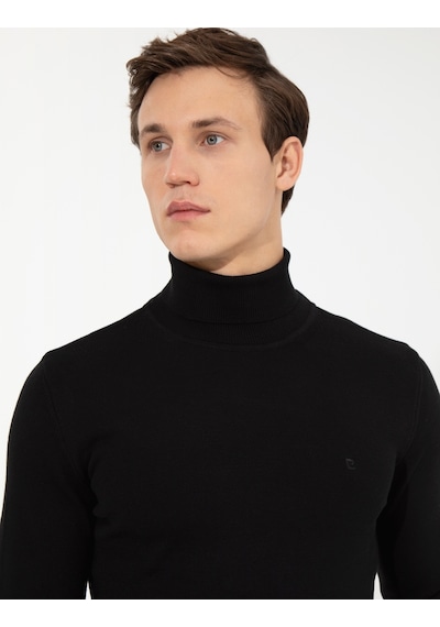 Pierre Cardin Erkek Siyah Triko Kazak 50257158-vr046 Siyah