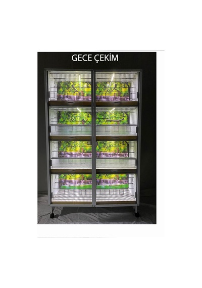 İstanbul Kafes Model 8 Pvc Kuş Dolabı