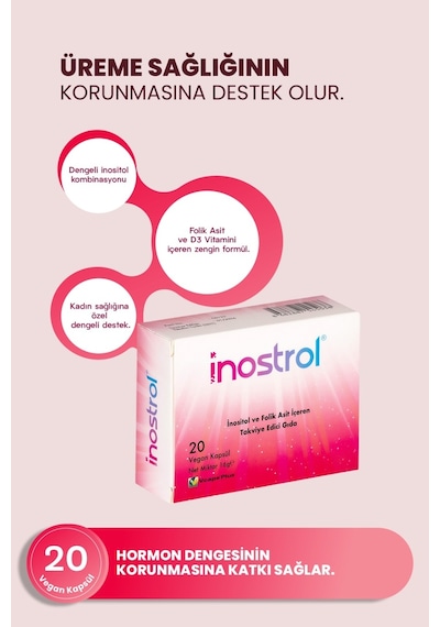 Inostrol 20 Vegan Kapsül