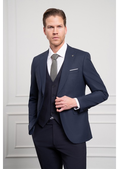 Morven Erkek Lacivert Trend Yelekli Kombinli Yünlü Slim Fit Sivri Yaka Takım Elbise 25mc001023200 Lacivert Morven Erkek Lacivert Trend Yelekli Kombinli Yünlü Slim Fit Sivri Yaka Takım Elbise 25mc001023200 Lacivert