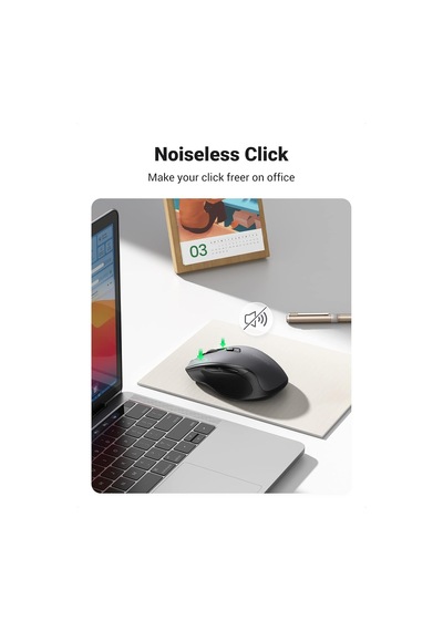 Dual Mode 2.4ghz Kablosuz Ve Bluetooth 4000dpı Sessiz Optik Mouse