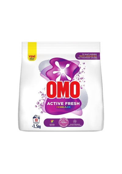 4 Adet Omo Çamaşır Deterjanı 1,5 Kg Renkliler
