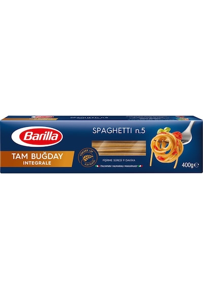 Barilla Tam Buğday Spagetti Makarna 400 G