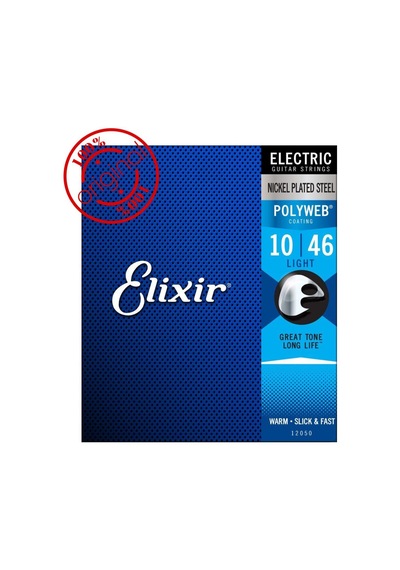 Elixir 12050 Elektro Gitar Teli 10-46 Polyweb Light Coated Nicke