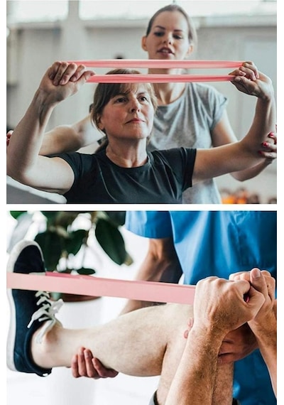 Petinka Egzersiz Direnç Bant Seti 5 'li Pilates Crossfit Ekipmanları Çok Renkli