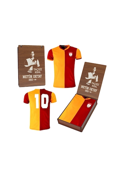 Galatasaray Metin Oktay Forma Özel Tasarım Ahşap Kutulu Kırmızı