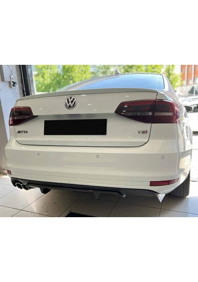 Vw Jetta Mk6 R Difüzör Difizör Plastik Parlak Siyah 2014 2015 2016 2017 2018 Arka-bodykit-ek-karlık