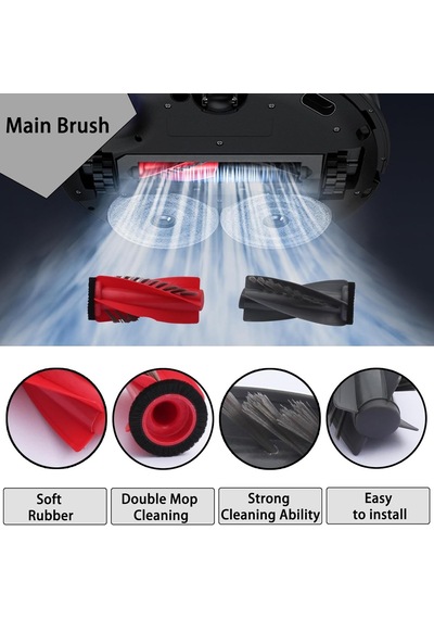 Ayrex Geoviizon Roborock Saros 10r Elektrikli Süpürge Aksesuarları, 1 Ana Fırça, 4 Hepa Filtre, 6 Temizleme Pedi, 5 Genel