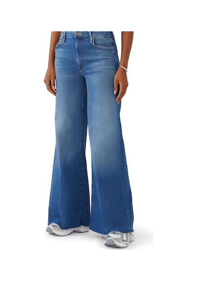 Mother Denim Yırtık Kenarlı Geniş Paça Kot Pantolon Çalış Hard Oyna Hard