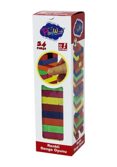 Storeşahin Ahşap Kutulu Denge Oyunu Renkli 310 Shn0720