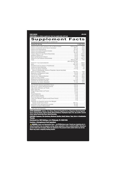 Gnc Mega Men 50 Plus Multivitamin 120 Tablet