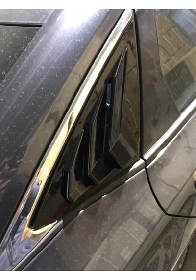 Honda - Civic Fe1 2022+ Uyumlu Kelebek Cam Kaplama - Piano Black