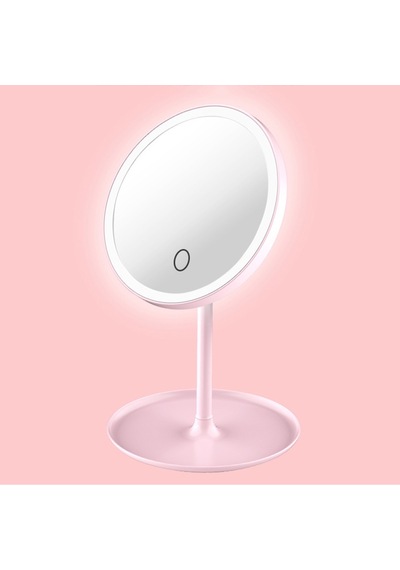 Led Aydınlatmalı Yuvarlak Makyaj Aynası
