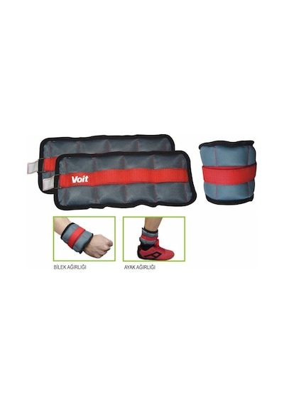 Voit Ayak-bilek Ağırlığı 0.5 KG Gri - Kırmızı