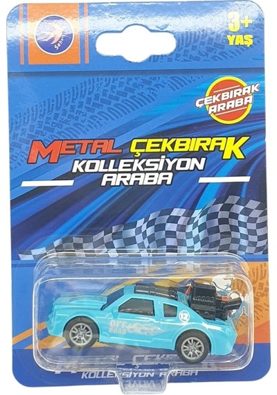 Çek Bırak Metal Küçük Arabalar 8 Cm - Sh40031 - Turkuaz Turkuaz