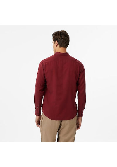 Nautica Erkek Bordo Classic Fit Gömlek Düz W57232t Bordo
