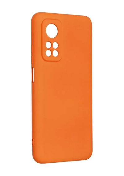 Newface Xiaomi Mi 10t Kılıf Nano İçi Kadife Silikon - Turuncu