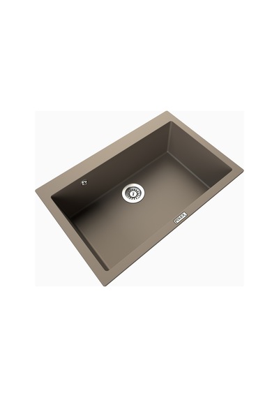 Polex Cristalüx Granit Evye P-X76 Toprak Tezgah Altı Ve Tezgah Üstü Mutfak Evyesi 75x50 CM