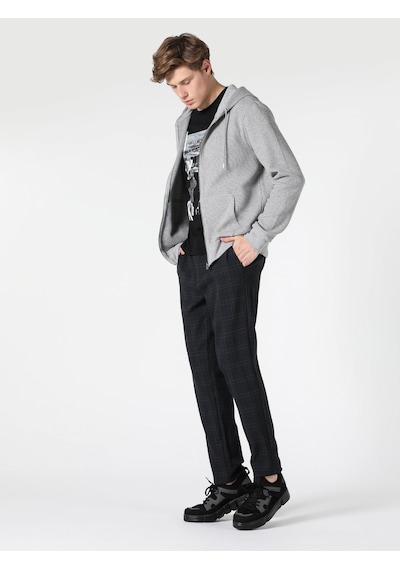 Colin's Regular Fit Kapüşonlu Erkek Ceket CL1055410_Q1.V2_MGA Gri Melanj