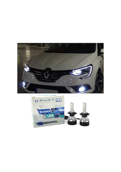 Renault Megane 4 Led Xenon Sis Far Ampulü H16 Access Yeni Seri Beyaz
