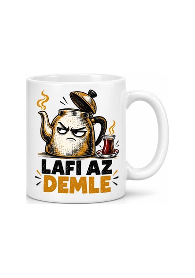 Lafı Demle Tasarımlı Porselen Kupa - Model 711 Diğer