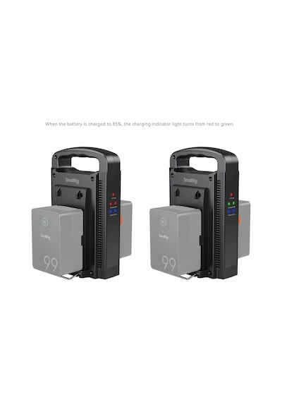 Smallrig 4450 Çift Kanallı V Montajlı Pil Şarj Cihazı