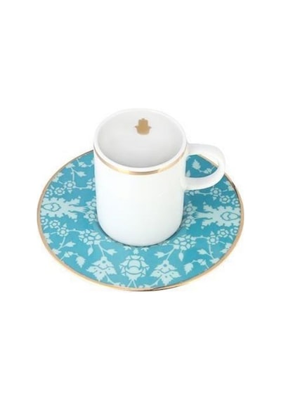 Porland 04A+P021743 Glamorous 8 Parça Renkli Kahve Takımı