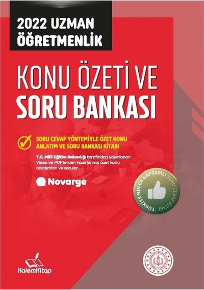 2022 Uzman Öğretmenlik Konu Özeti ve Soru Bankası- Kalem Kitap
