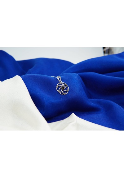 Oltutaşı Gezegen Gümüş Kolye Gümüş