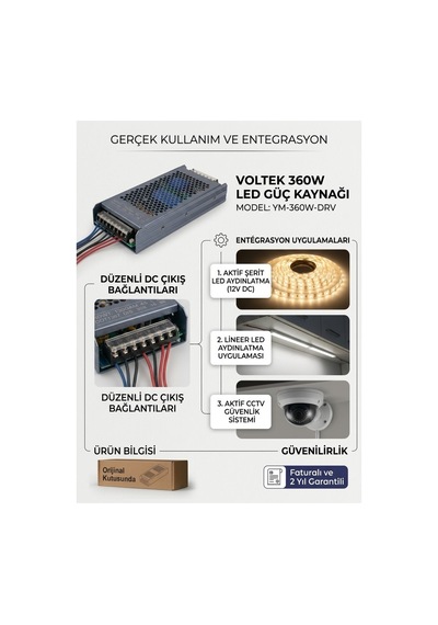 Enerji Aydınlatma / 30a Slim Led Trafo 12v
