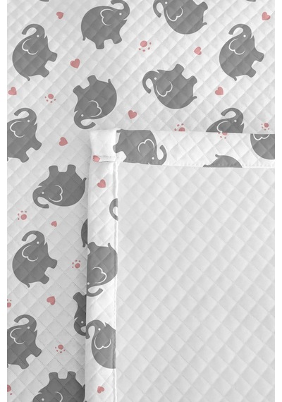 Evimde Bambaşka Gri Fil Çocuk Odası Tek Kişilik Dekoratif Pike Takımı - Sevimli Tasarımlı 160x220 CM Yatak Örtüsü Evimde Bambaşka Gri Fil Çocuk Odası Tek Kişilik Dekoratif Pike Takımı - Sevimli Tasarımlı 160x220 CM Yatak Örtüsü