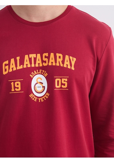 Lc Waikiki Lc Waıkıkı Kırmızı Galatasaray Baskılı Erkek Pijama Takımı