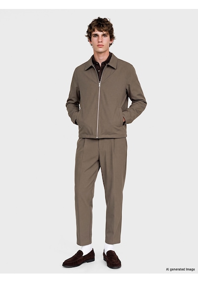 Lcw Vision Bej Loose Fit Erkek Ceket