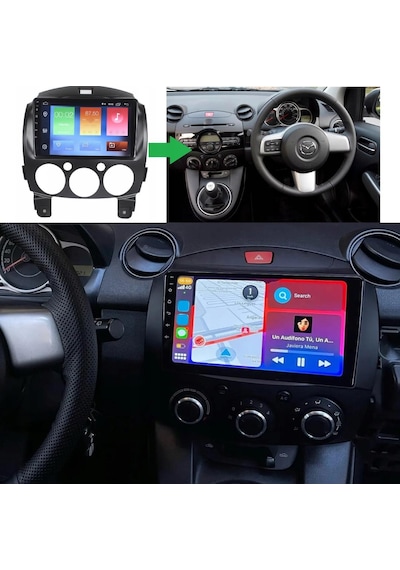 Mazda 2 Android Multimedya Sistemi 4-64 Cadence R18 2008-2012 Ön Kayıt Kamera Hediyeli Diğer