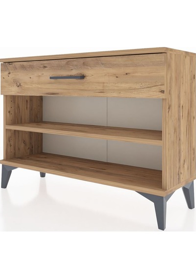 Arges Şifonyer Tek Raflı Tek Çekmeceli 88x30x64 Çam-çam Atlas Çam
