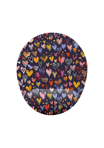 Tr Kalp Desenli Bilek Destekli Mouse Pad