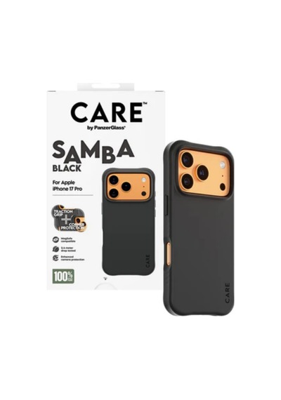 Care By Panzerglass Apple Uyumlu iPhone 17 Pro Samba Siyah Magsafe Kılıf Siyah